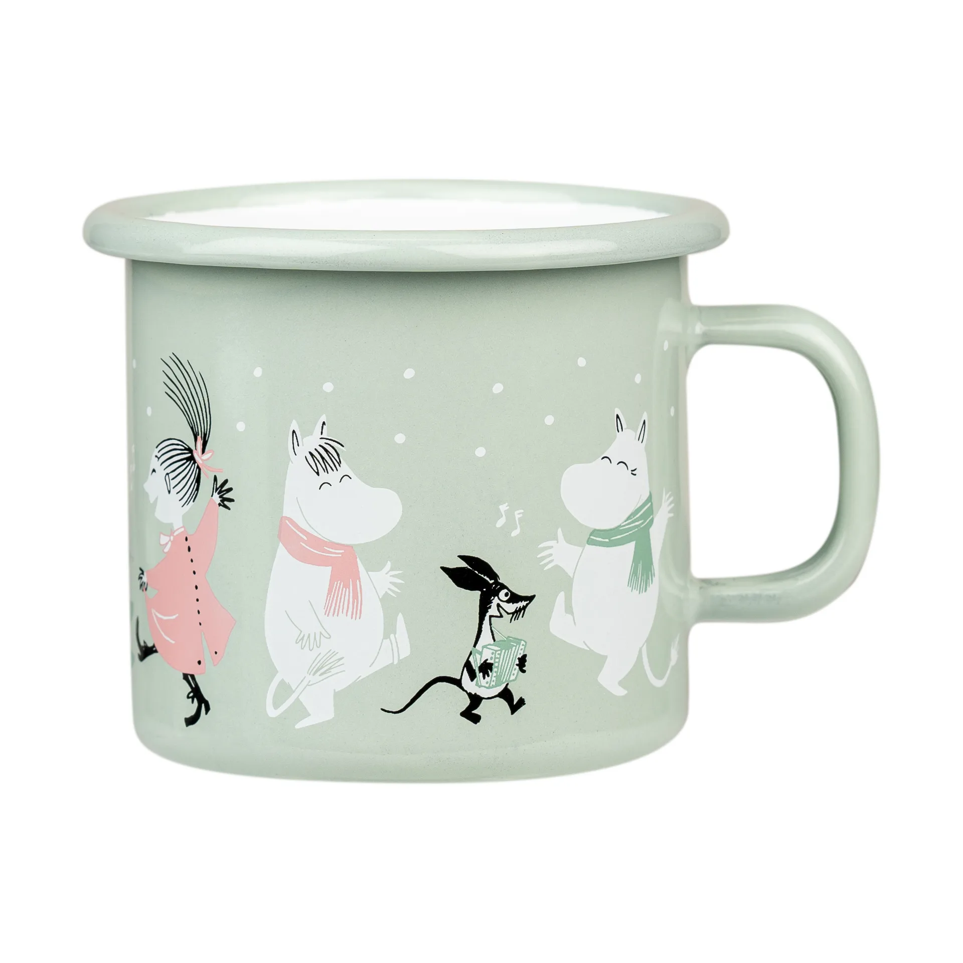 Moomin Emaille Tasse 25 cl, Festive spirits Muurla