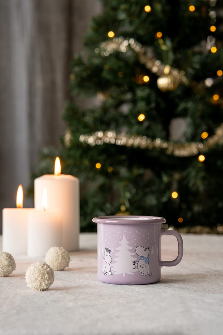 Moomin Emaille Tasse 25 cl, Snowfall Muurla