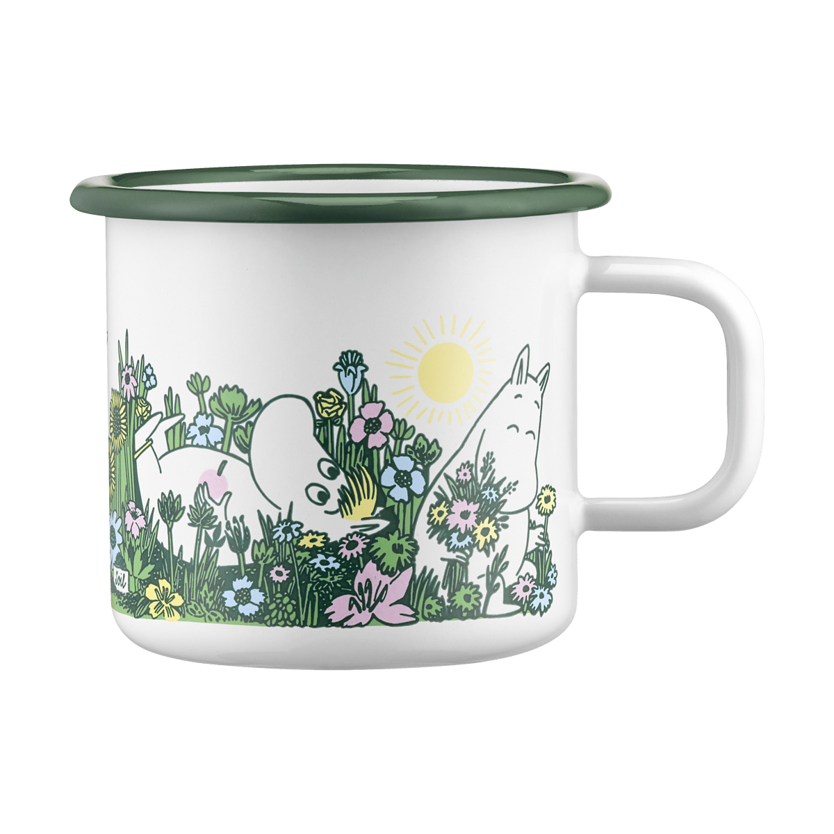 Muurla Moomin Emaille Tasse 37 cl In the garden