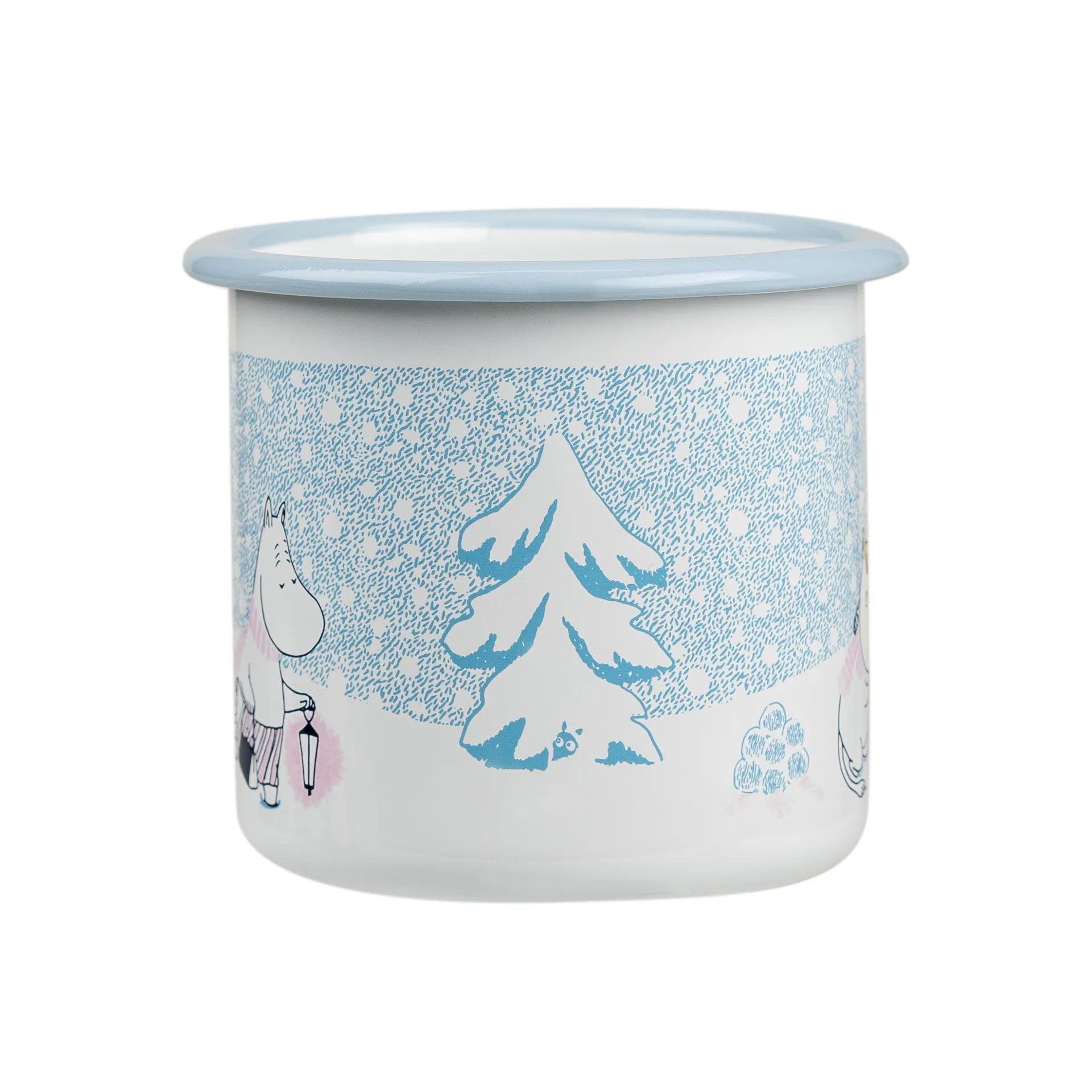 Moomin Emaille Tasse 37 cl, Let it snow Muurla
