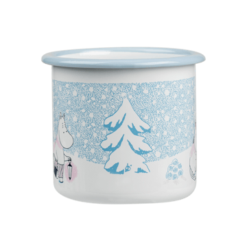 Moomin Emaille Tasse 37 cl - Let it snow - Muurla