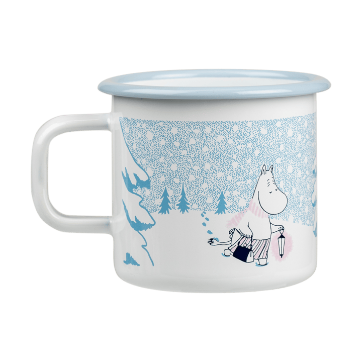 Moomin Emaille Tasse 37 cl - Let it snow - Muurla