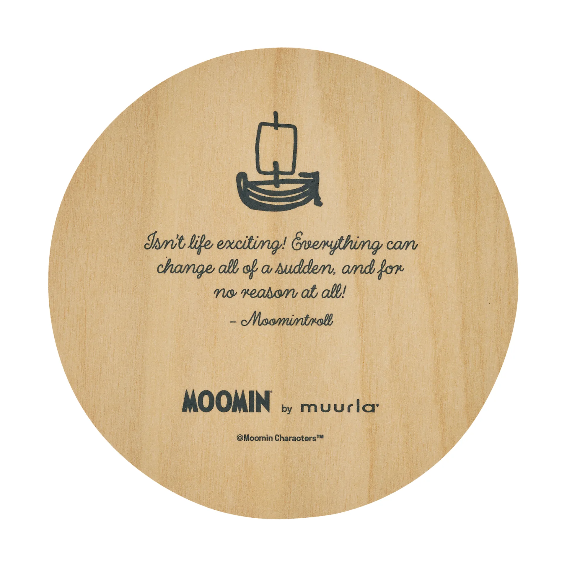 Moomin Glasuntersetzer Ø10 cm, Momintroll Muurla