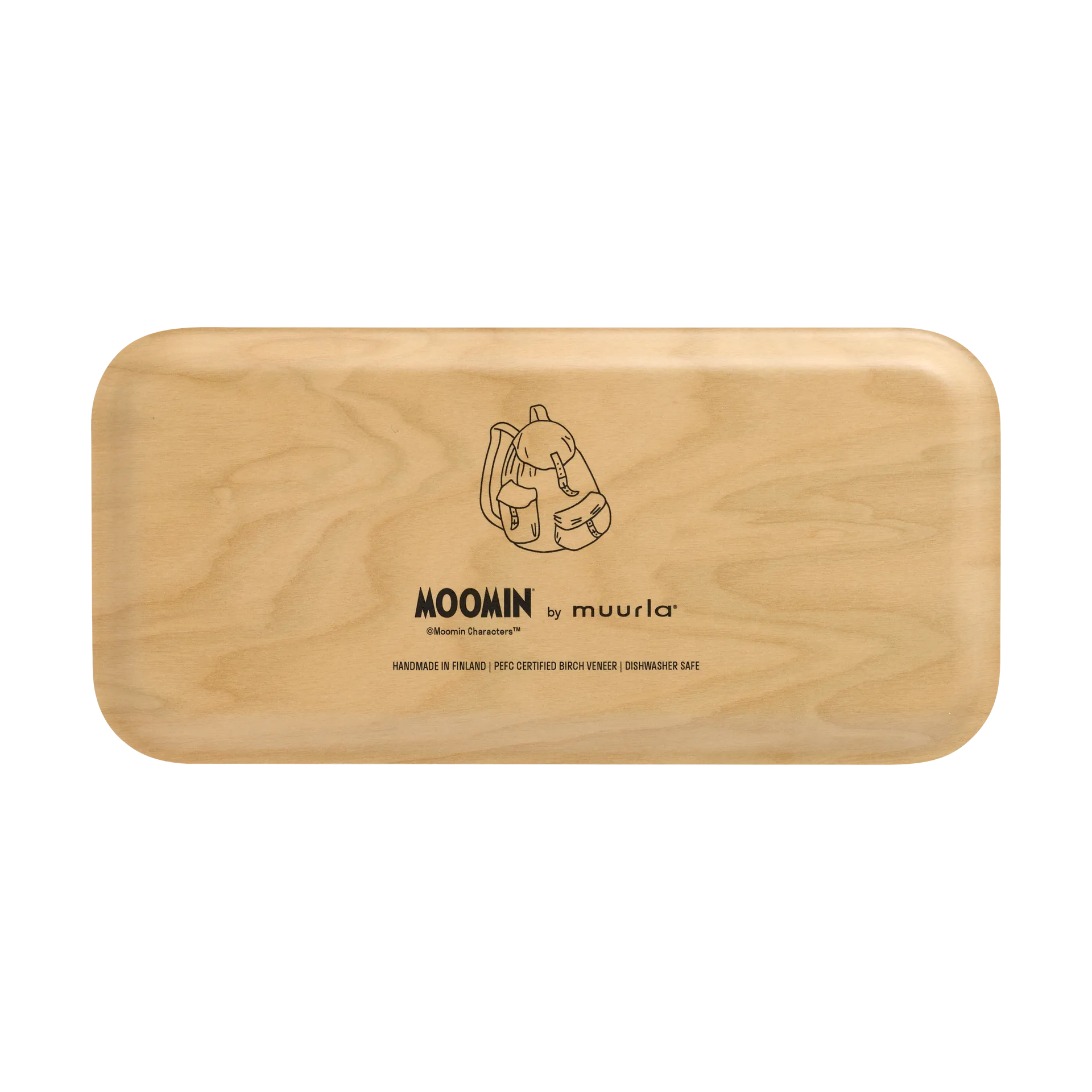 Moomin Tablett 13x27 cm, Retro Snufkin Muurla