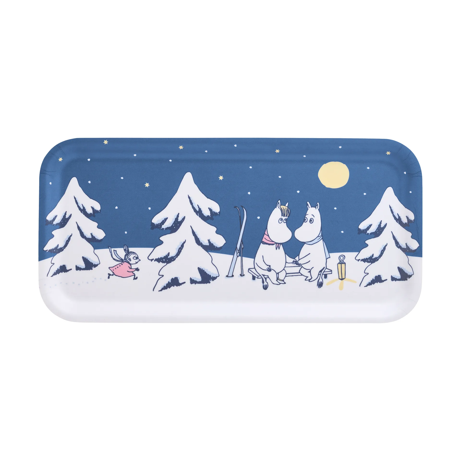Moomin Tablett 13x27 cm, Starry night Muurla