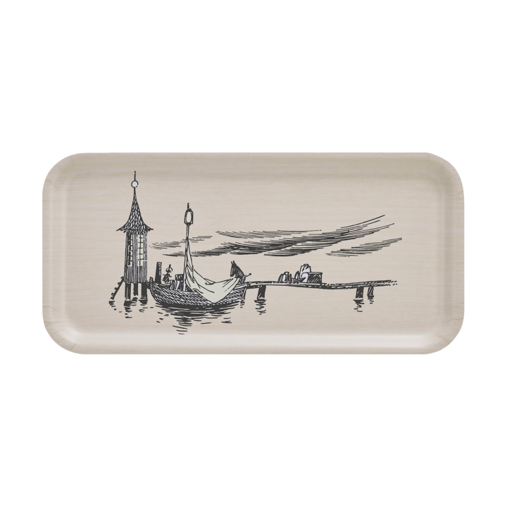 Moomin Tablett 13x27 cm - The pier - Muurla