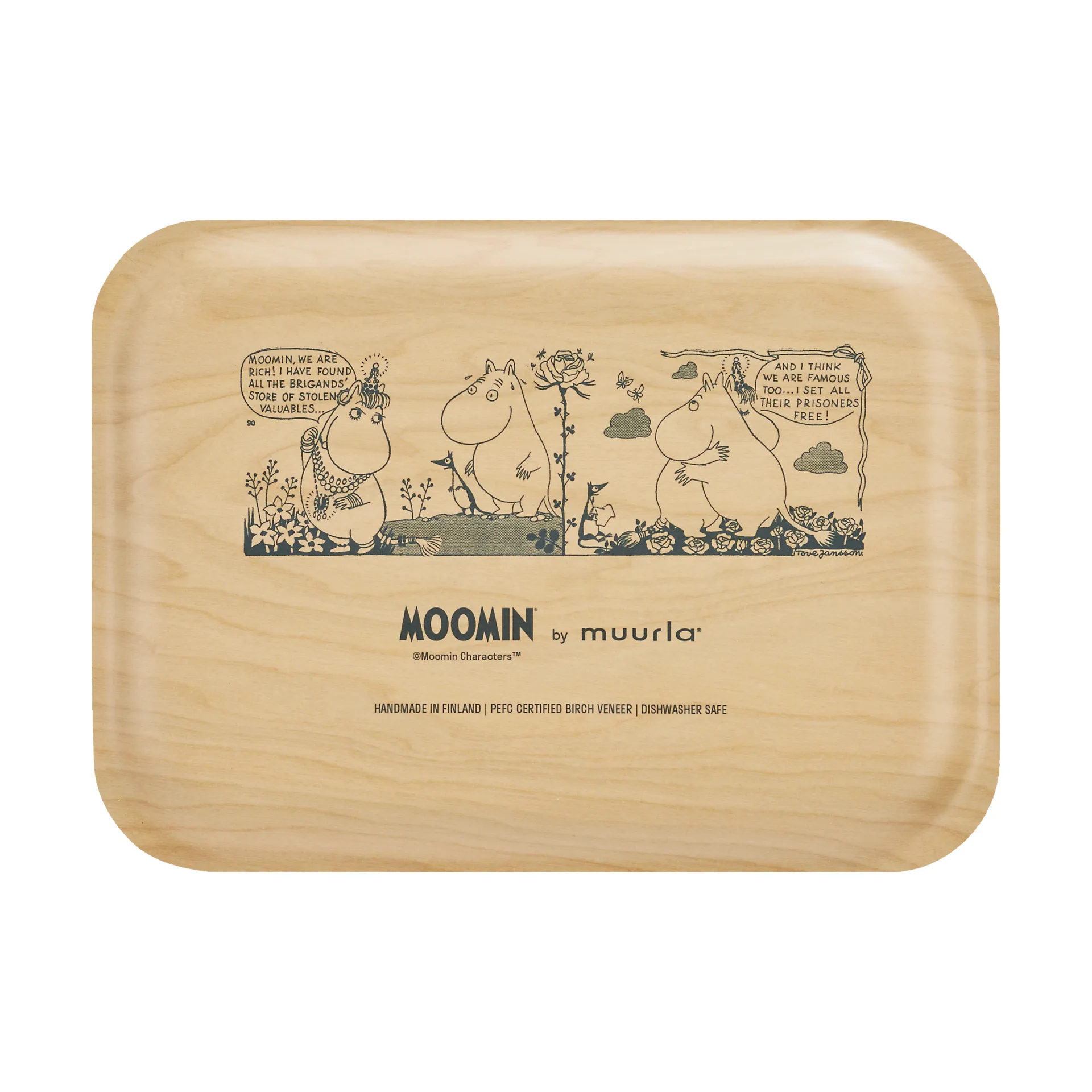 Moomin Tablett 20x27 cm, Hug Muurla