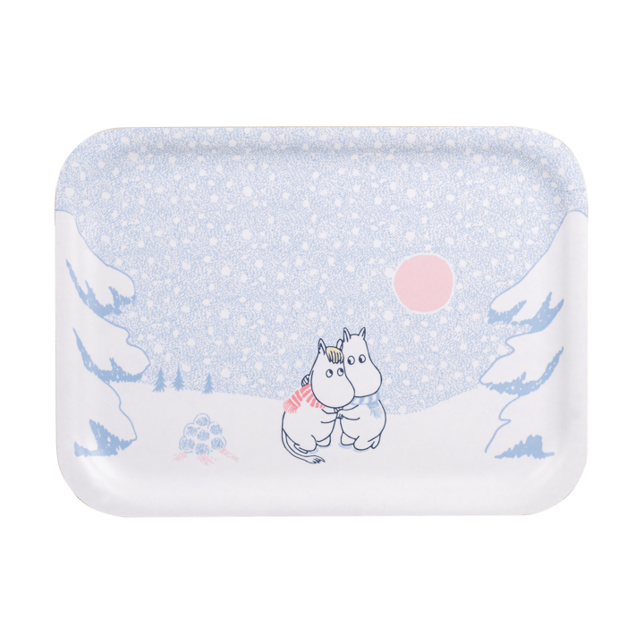 Moomin Tablett 20x27 cm - Let it snow - Muurla