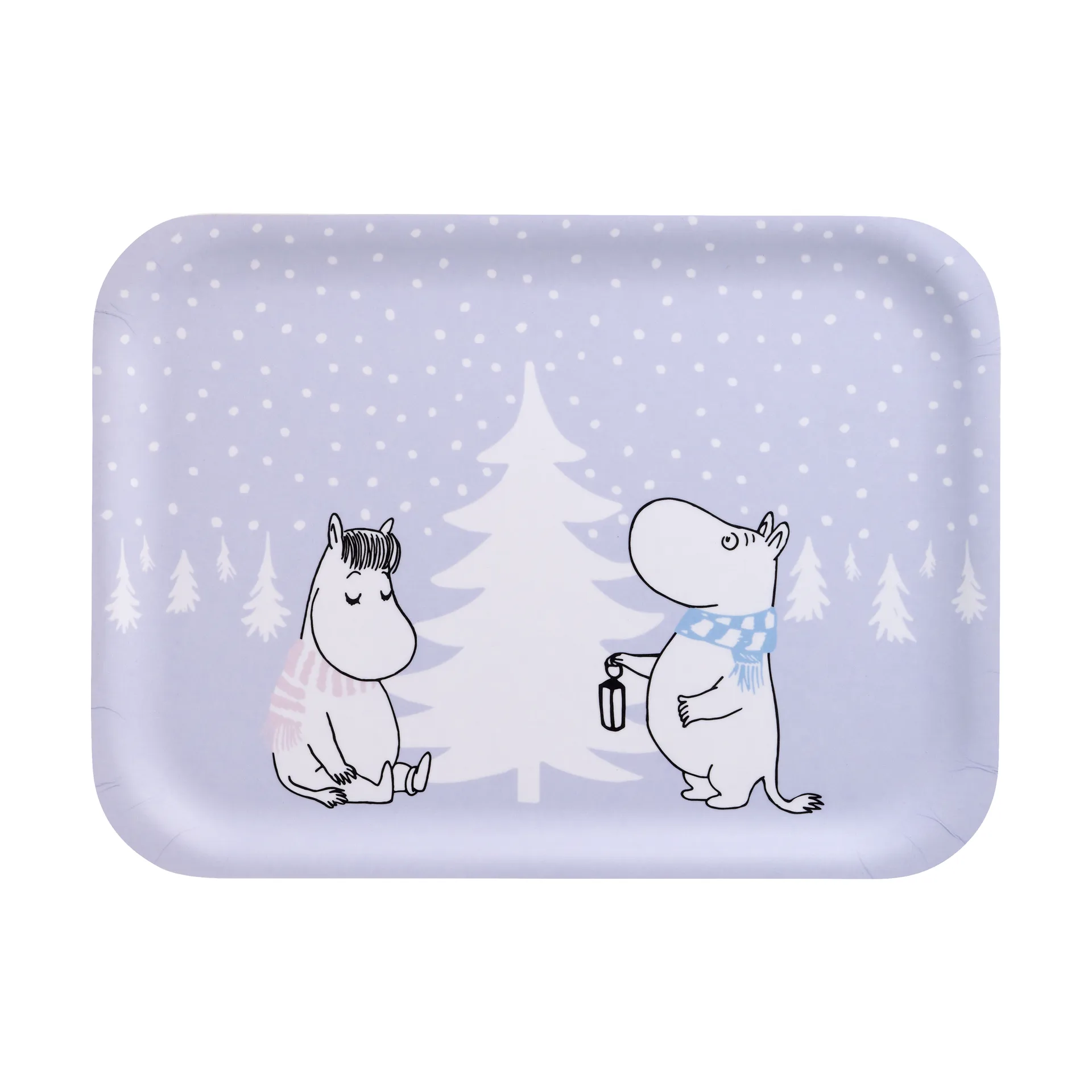 Moomin Tablett 20x27 cm, Snowfall Muurla