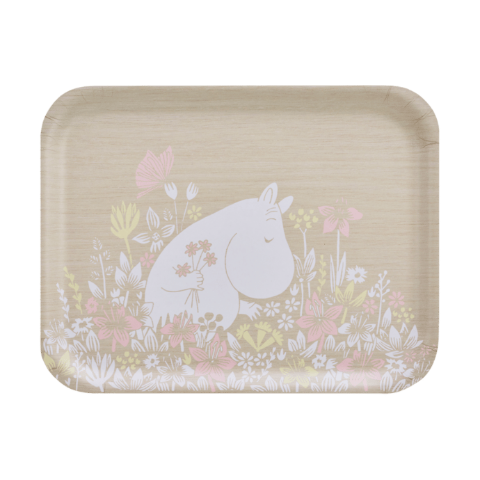 Moomin Tablett 28x36 cm - Flower field - Muurla