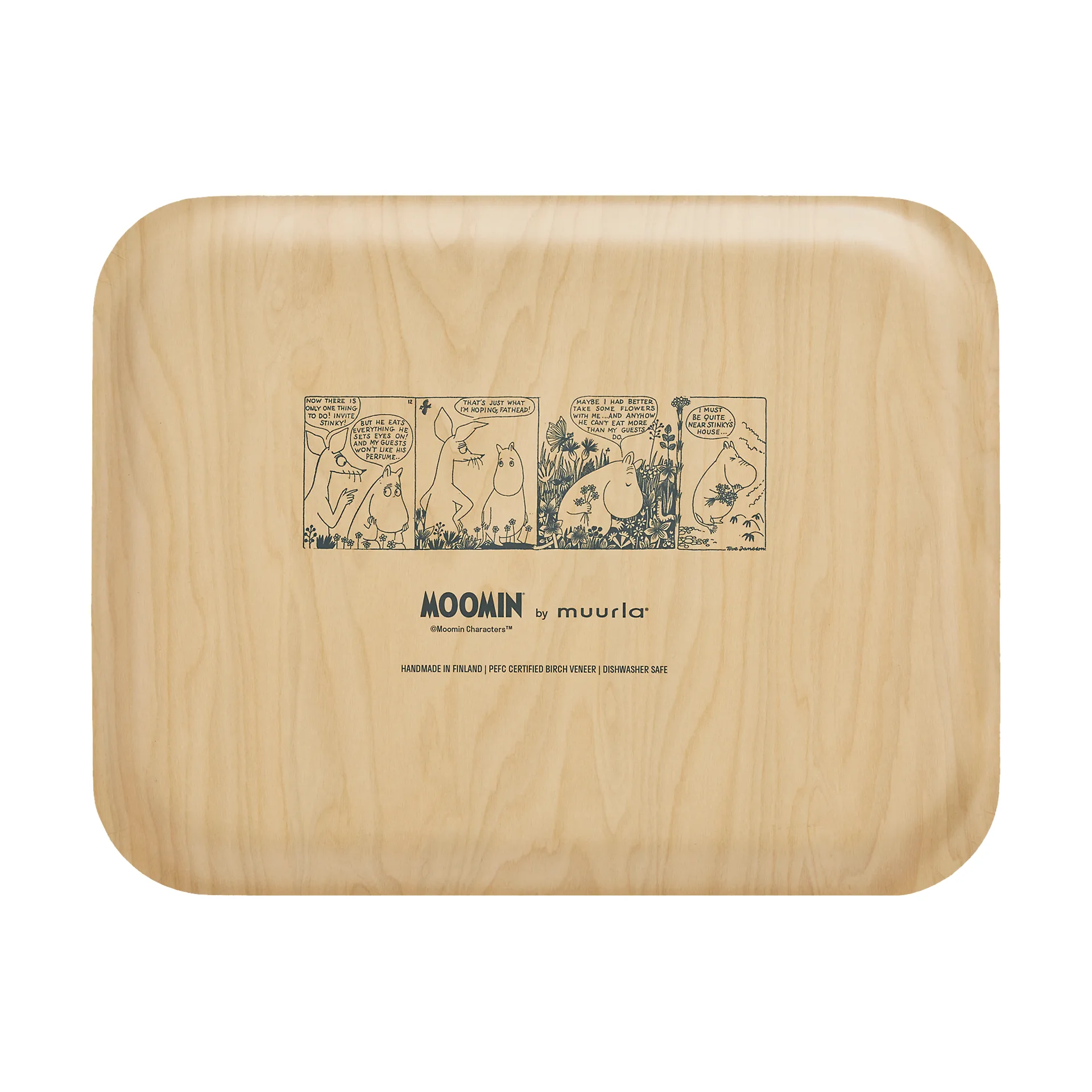 Moomin Tablett 28x36 cm, Flower field Muurla