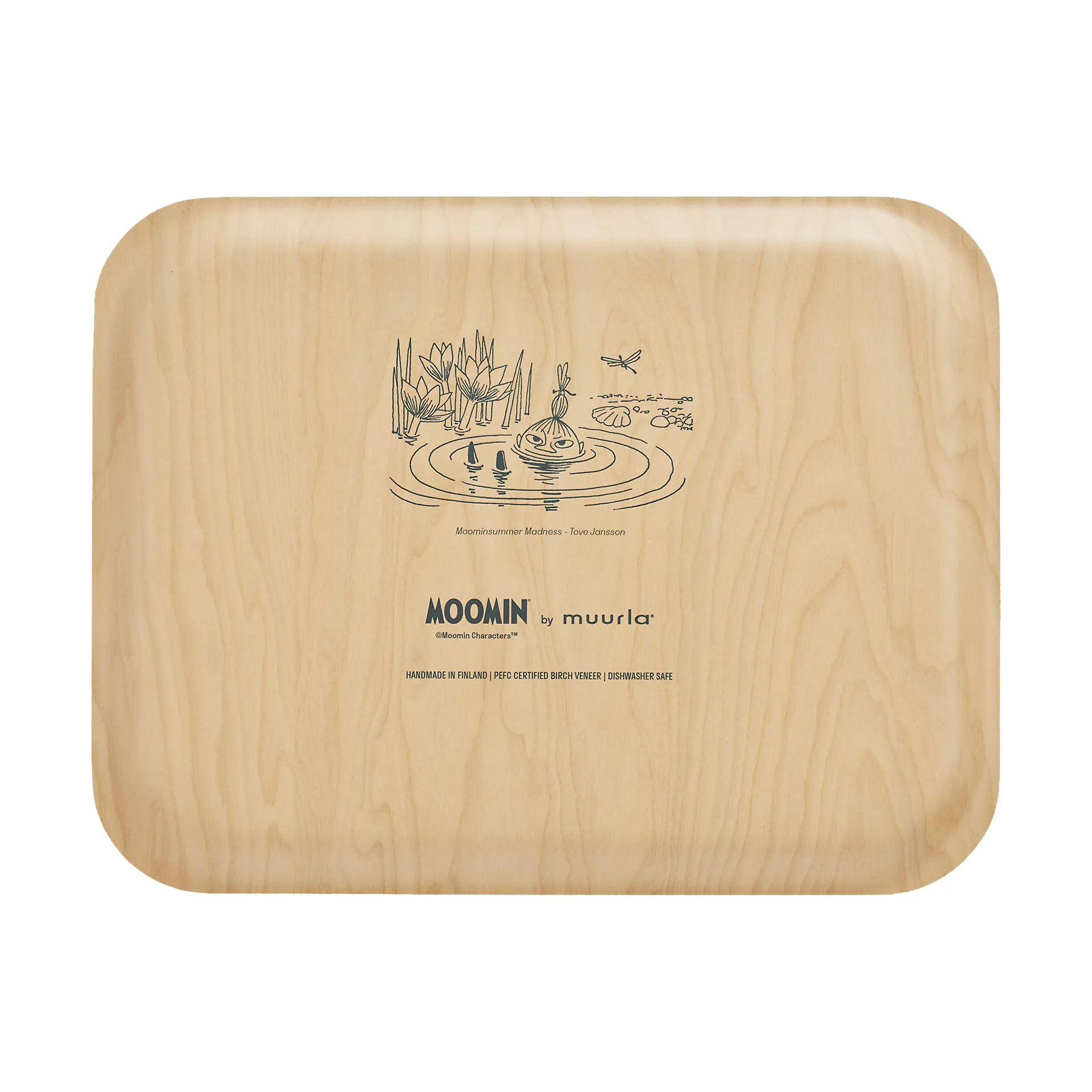 Moomin Tablett 28x36 cm, The pond Muurla