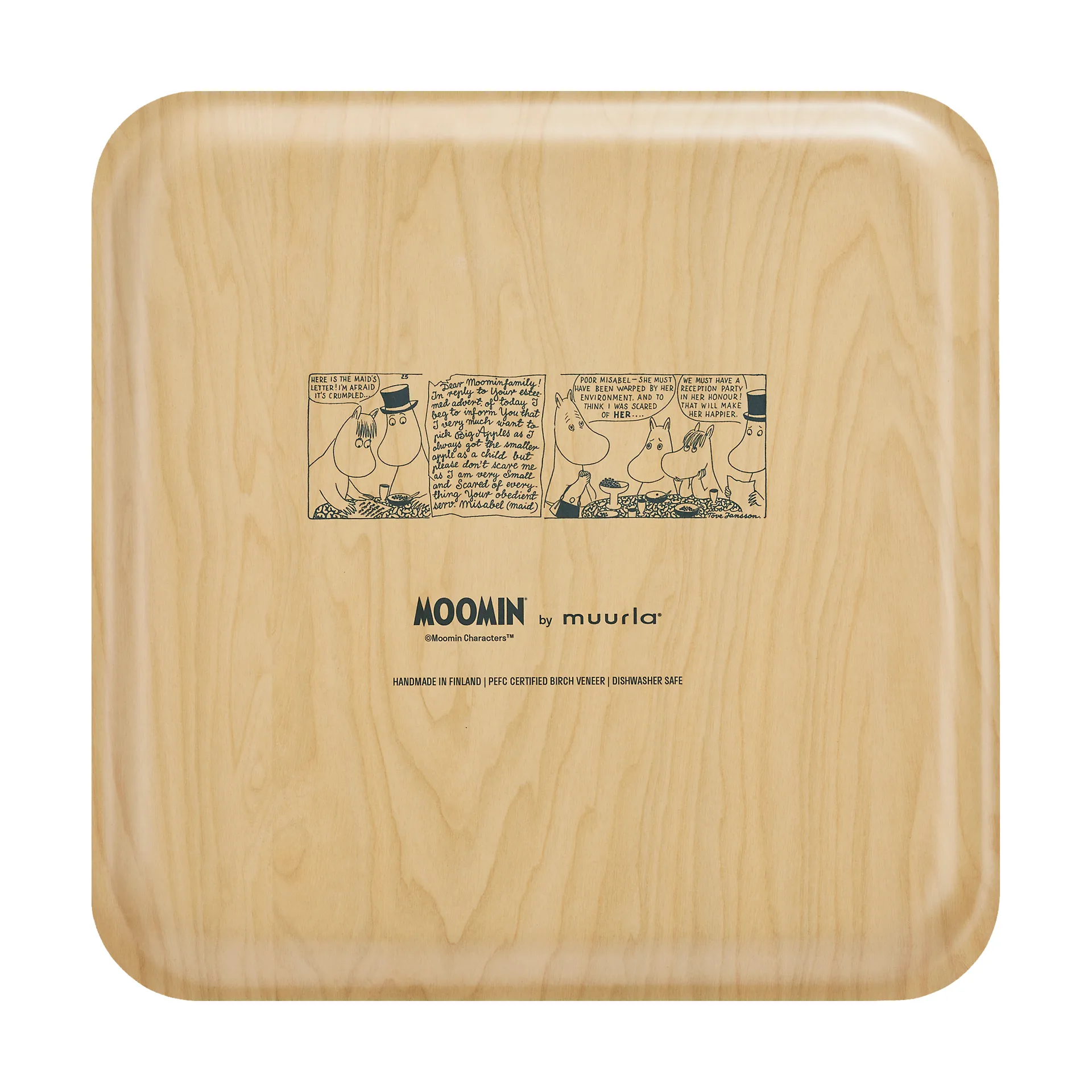 Moomin Tablett 33x33 cm, Coffee time Muurla