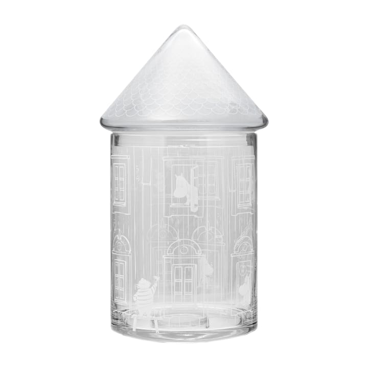 Moominhouse Glasdose mit Deckel 30,5cm - Klar - Muurla