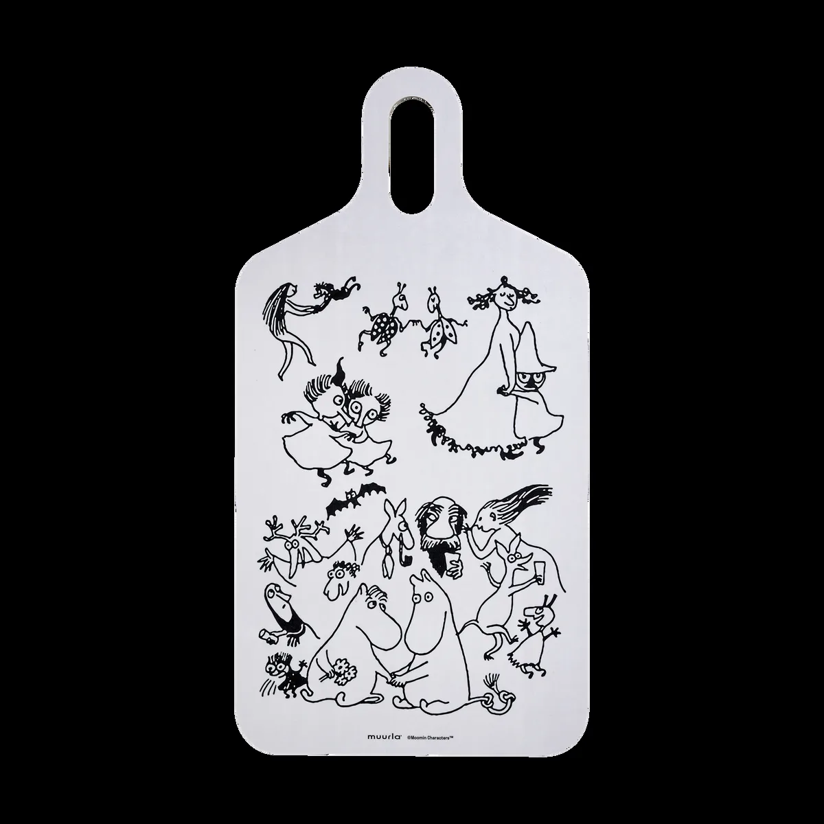 Muurla Mumin 80 Schneidebrett 23x44 cm Weiß