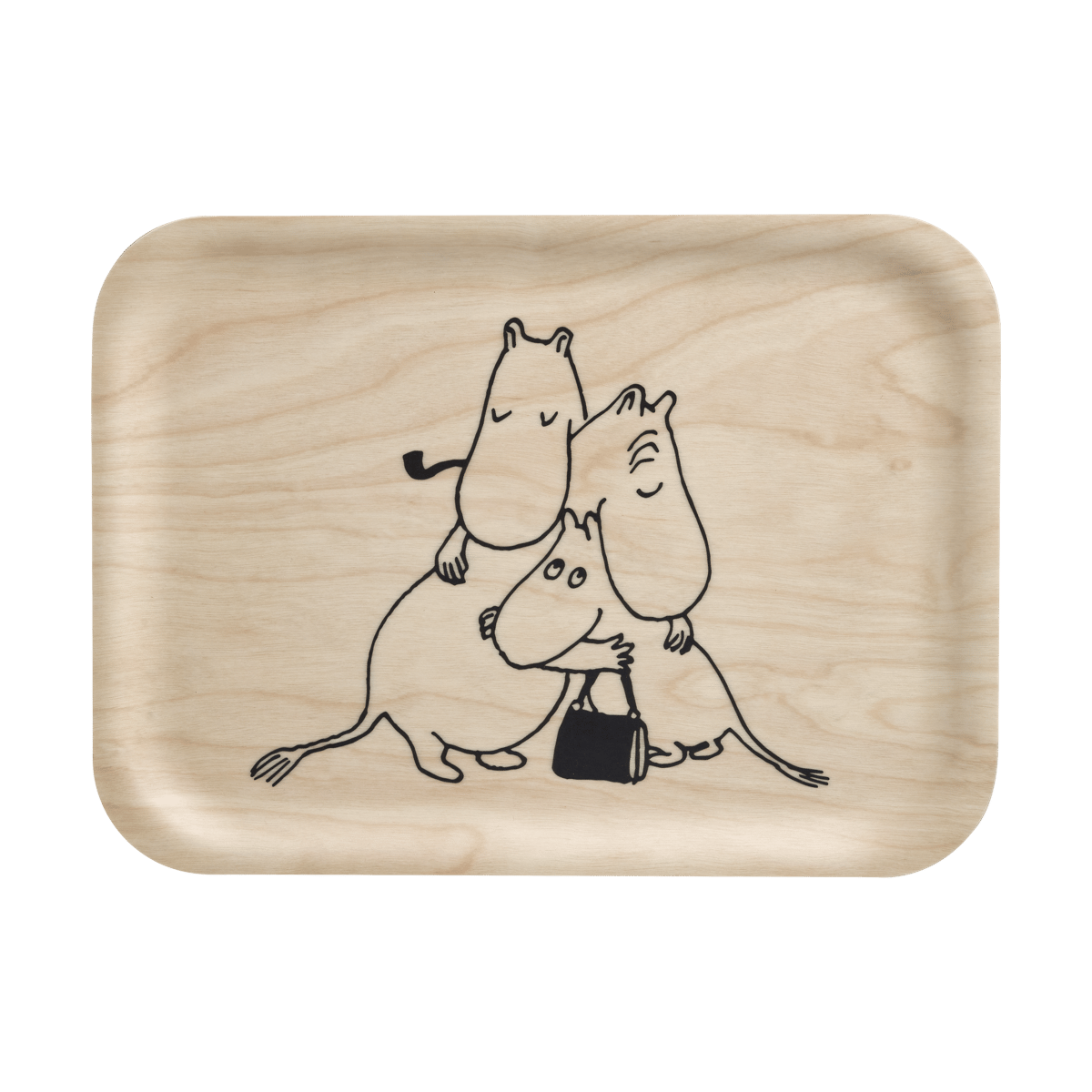Muurla Mumin 80 Tablett 20x27 cm Birke