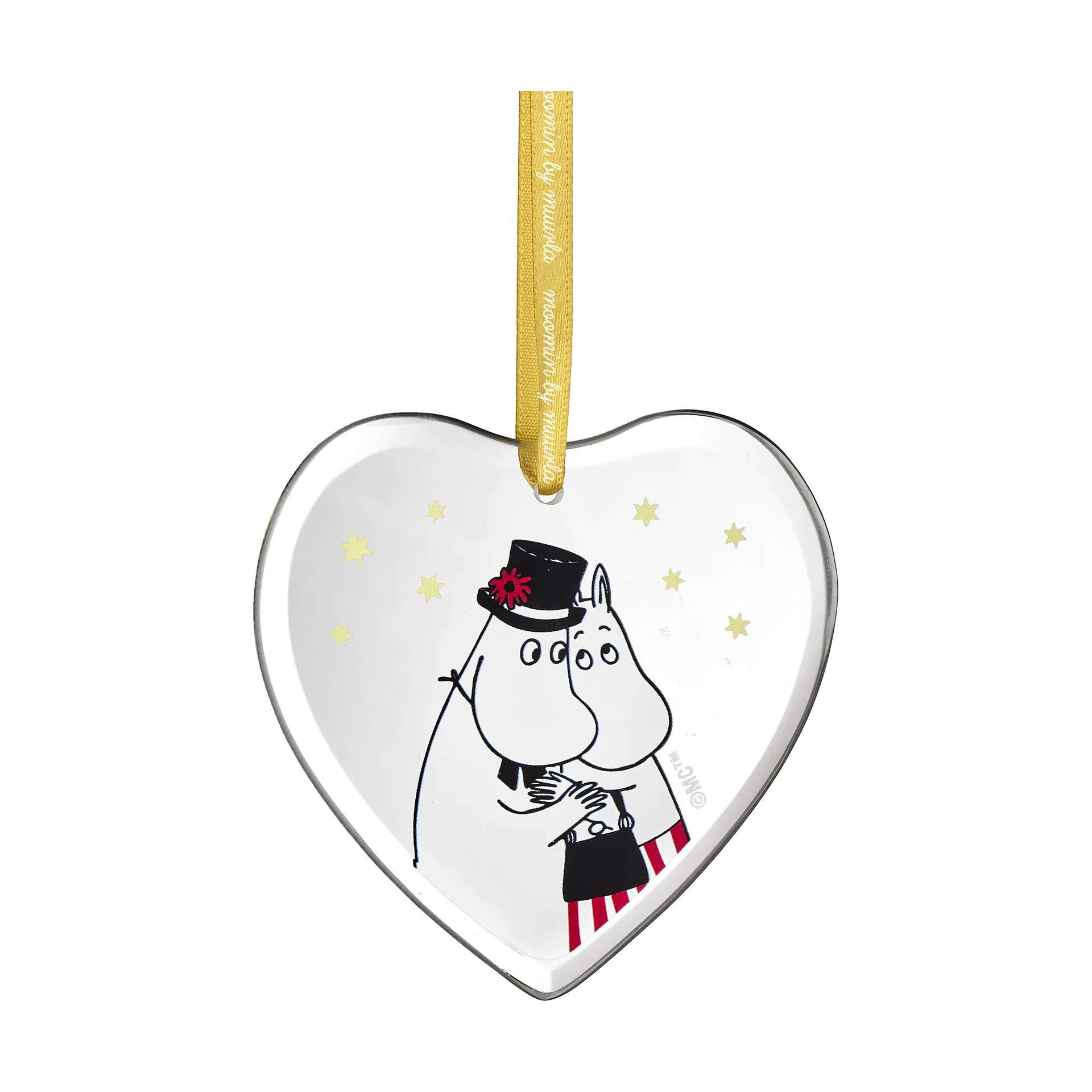 Mumin Dekorationsanhänger, Moominmamma and Moominpappa Muurla