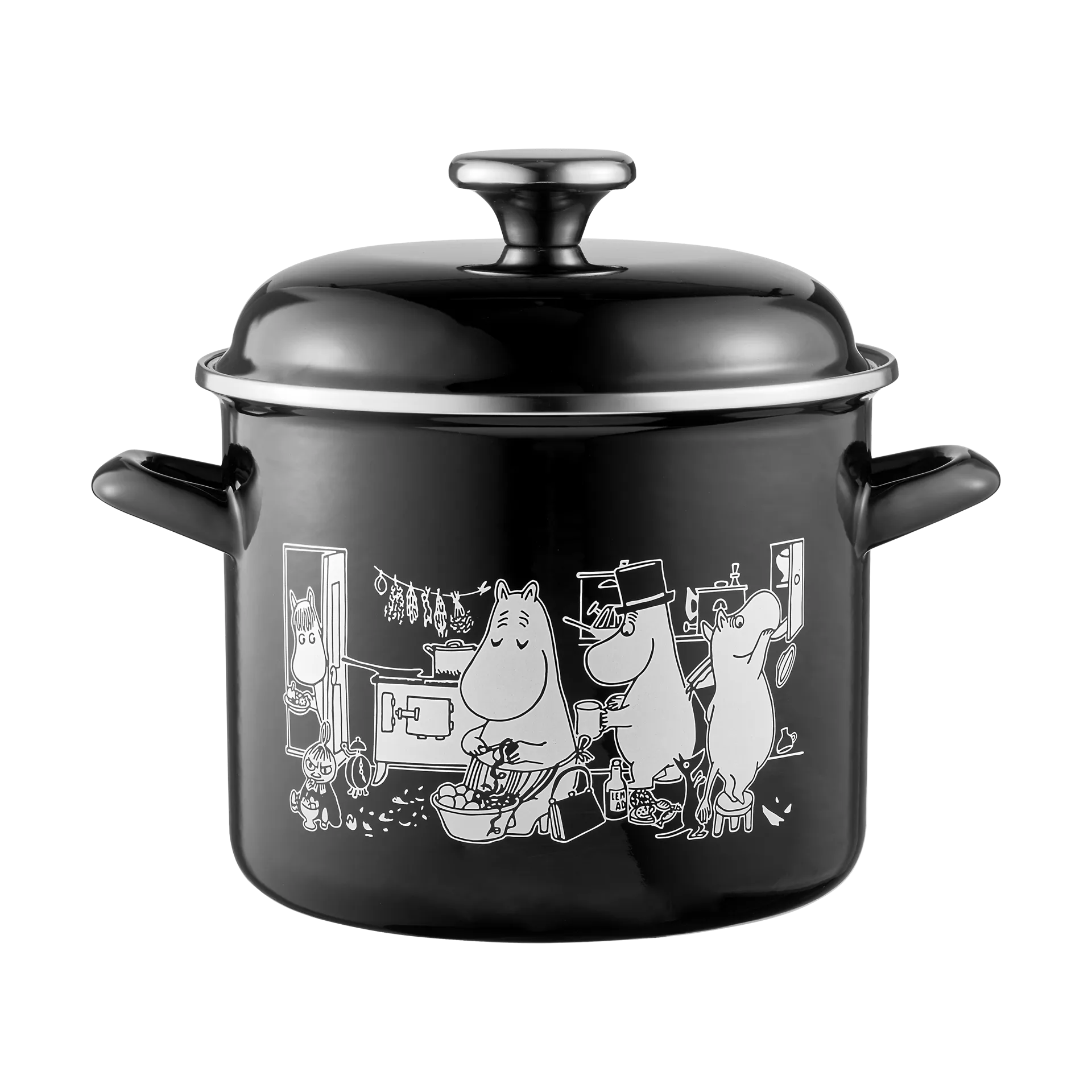 Mumin Emaille-Topf hoher Deckel 3,5 L, Die Küche Muurla