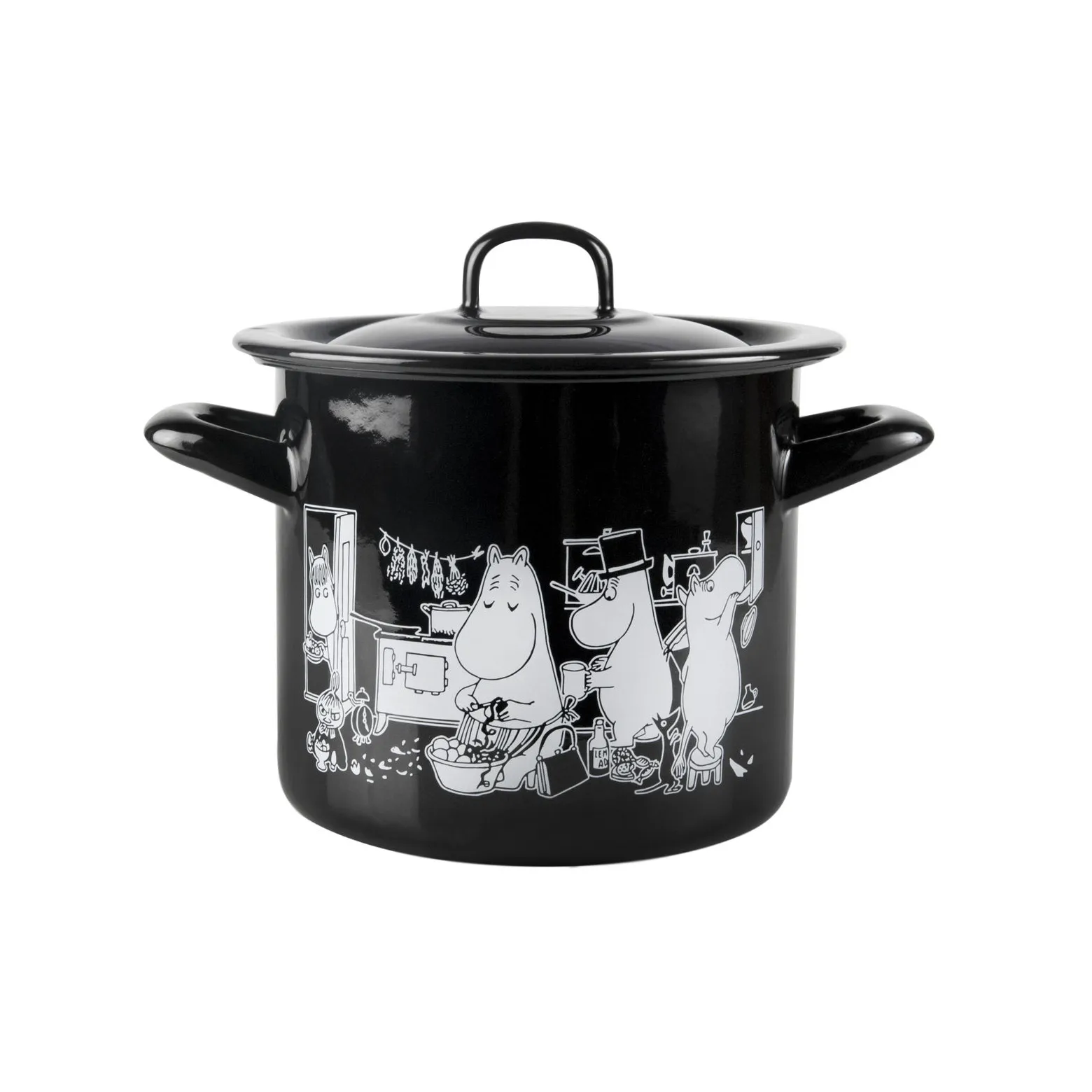 Mumin Emaille-Topf mit Deckel, 1,5 L Muurla