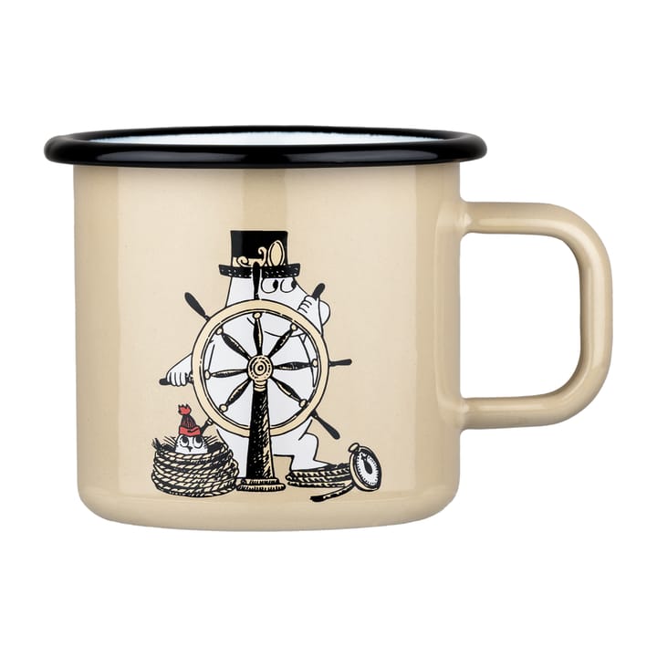 Mumin Emailleschale Abenteuer 37cl - Beige - Muurla