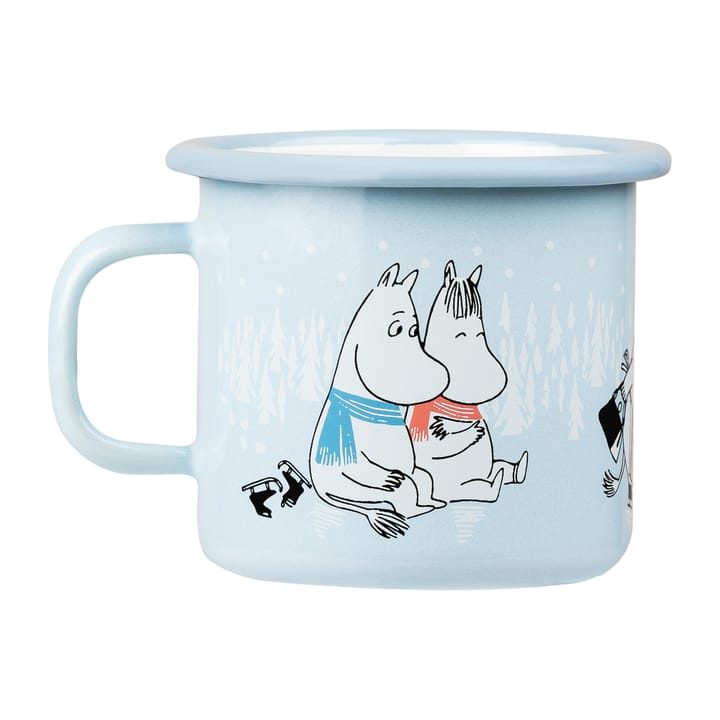 Mumin Emailletasse Day on Ice 25cl - Blau - Muurla