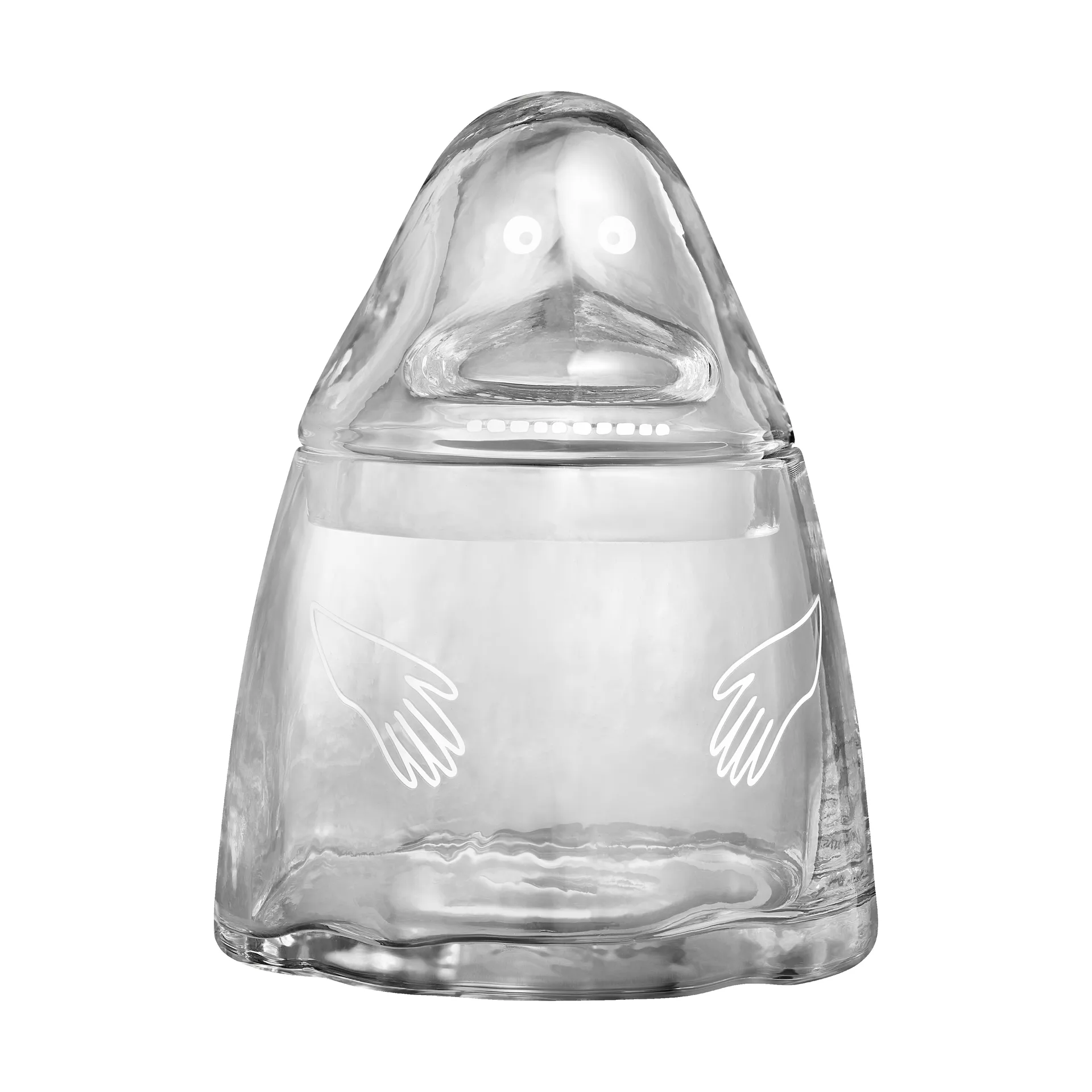 Mumin Glas-Aufbewahrungsdose, Groke Muurla