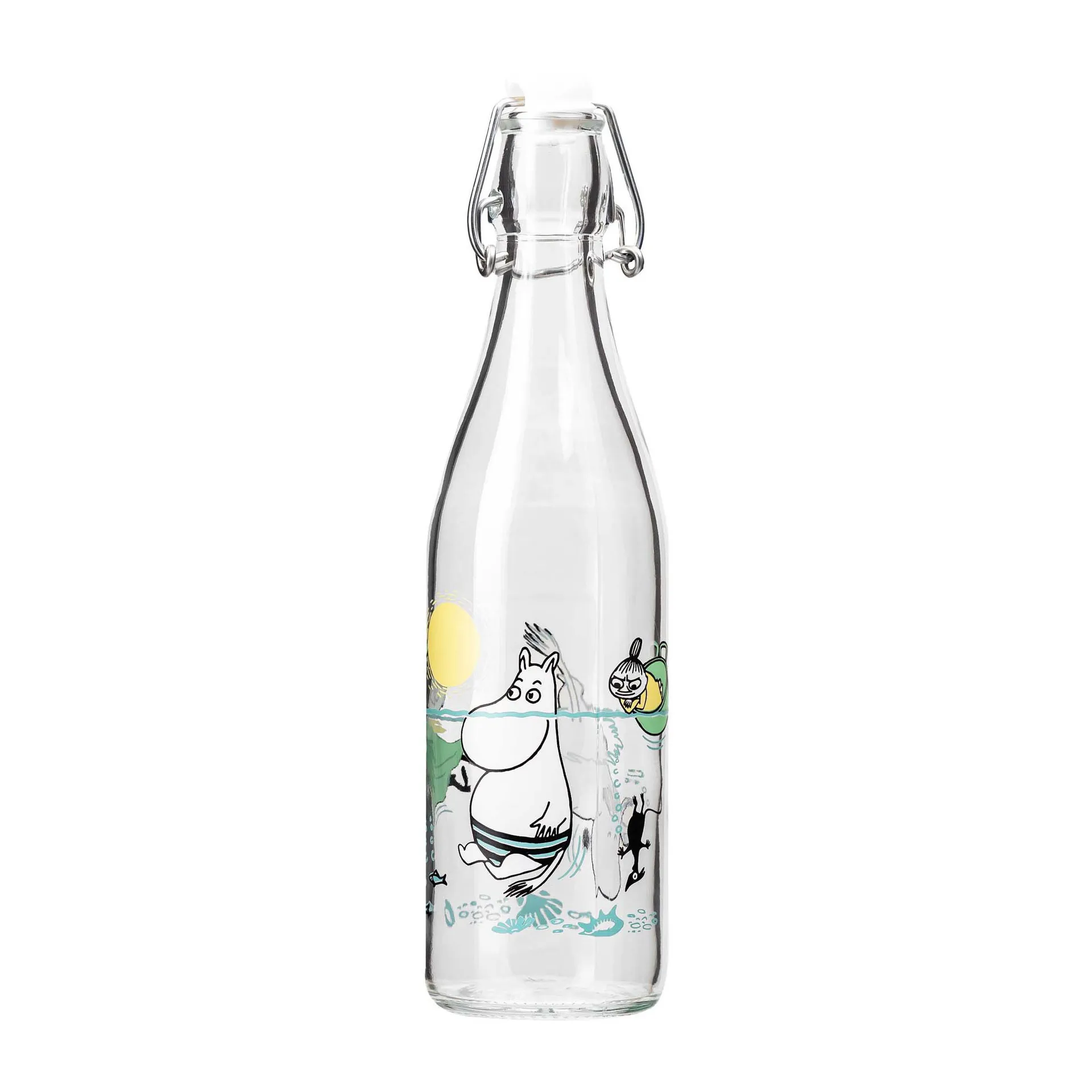 Mumin Glasflasche 0,5 l, Fun in the water Muurla