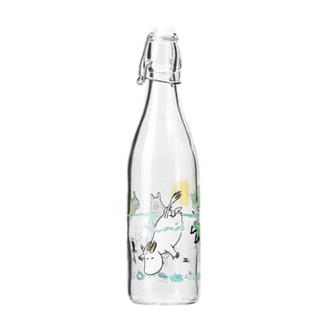 Mumin Glasflasche 0,5 l - Fun in the water - Muurla