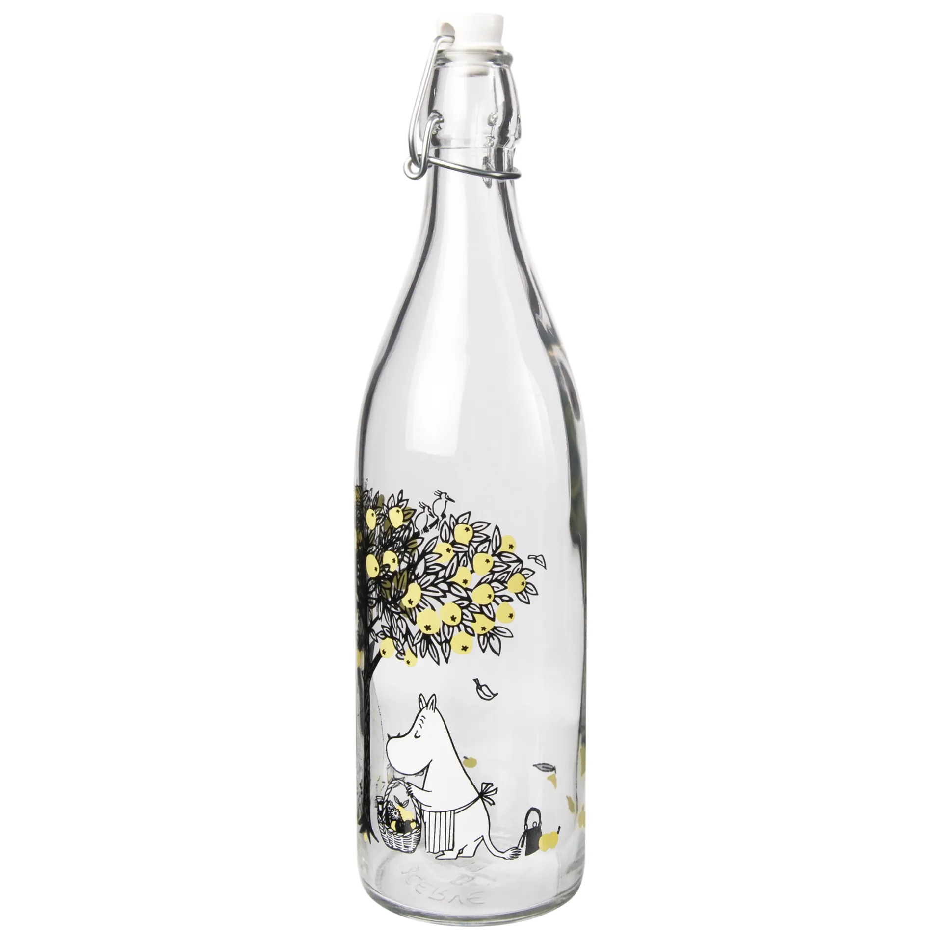 Mumin Glasflasche 1 L, Apples Muurla