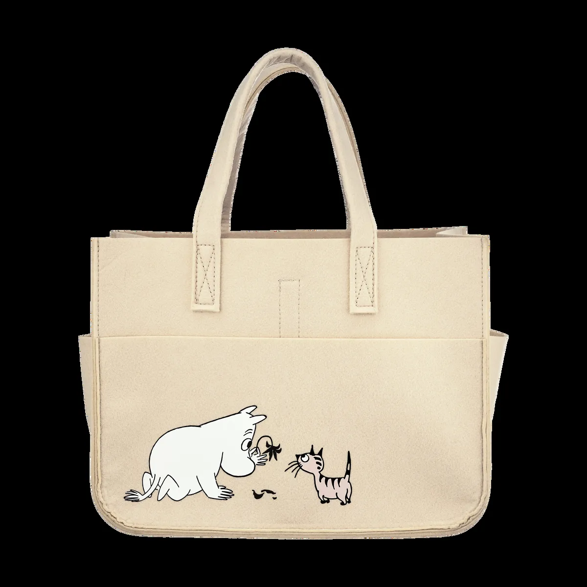 Muurla Mumin Haustiere Aufbewahrungskorb 25x40 cm Beige