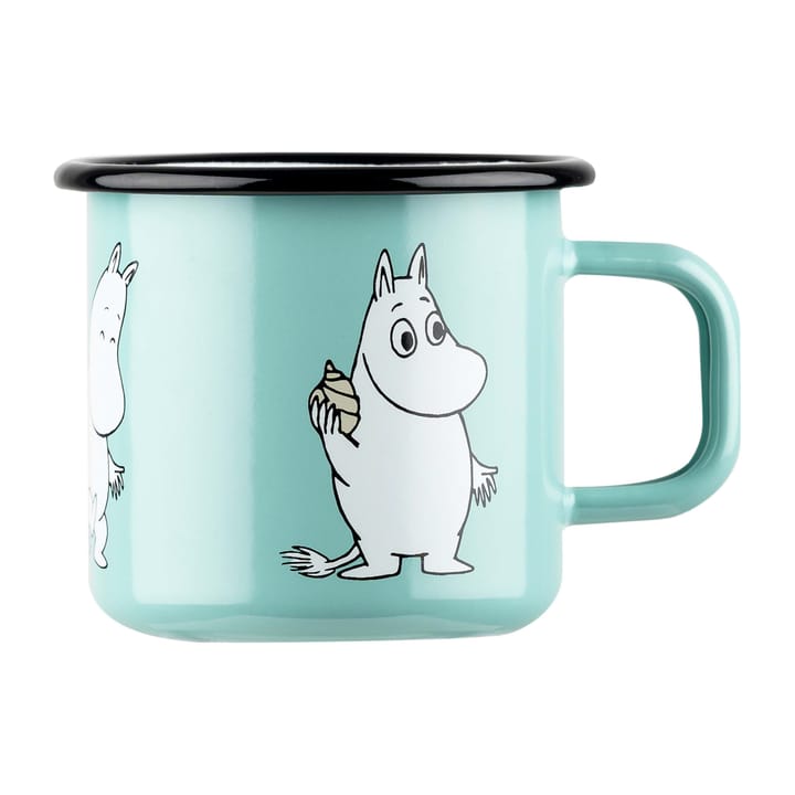 Mumin Retro Emaillebecher 37 cl - Mint - Muurla