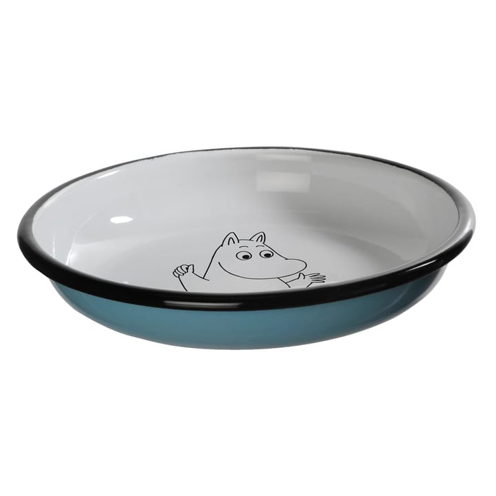 Mumin Retro Emailleteller 18cm, Mumin Muurla