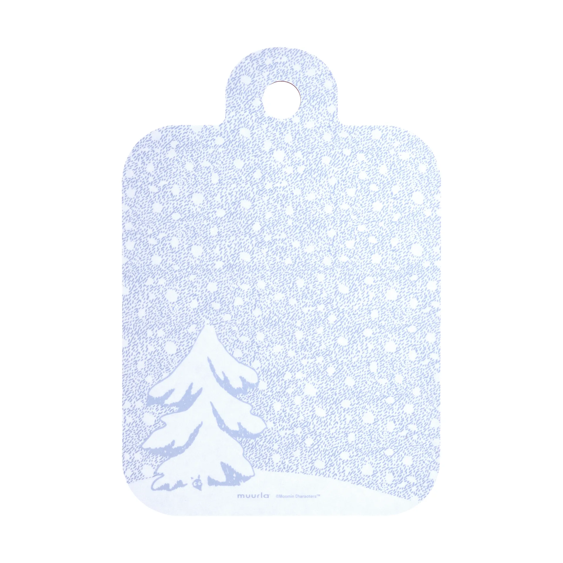 Mumin Schneidebrett 21x31 cm, Let it snow Muurla