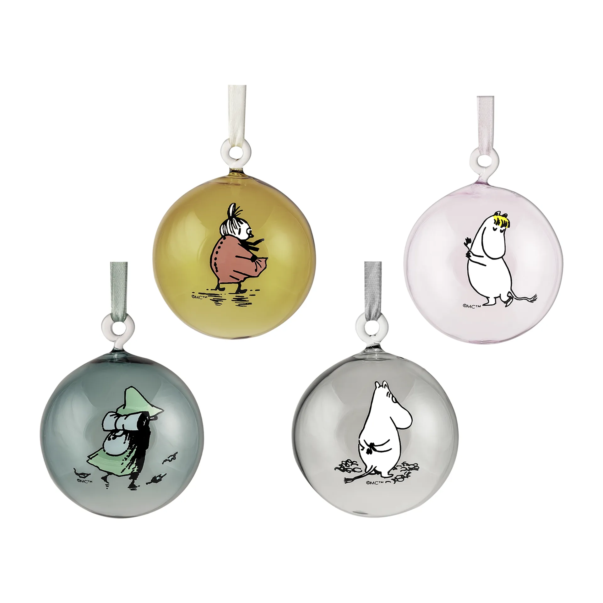 Mumin Weihnachtskugel 4-teilig, Multi Muurla