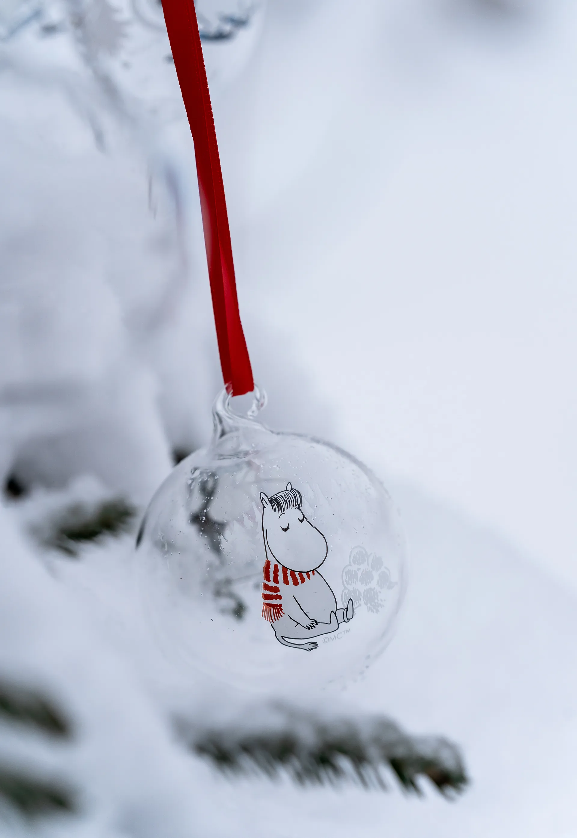Mumin Weihnachtskugel Ø7cm, Snorkmaiden Muurla
