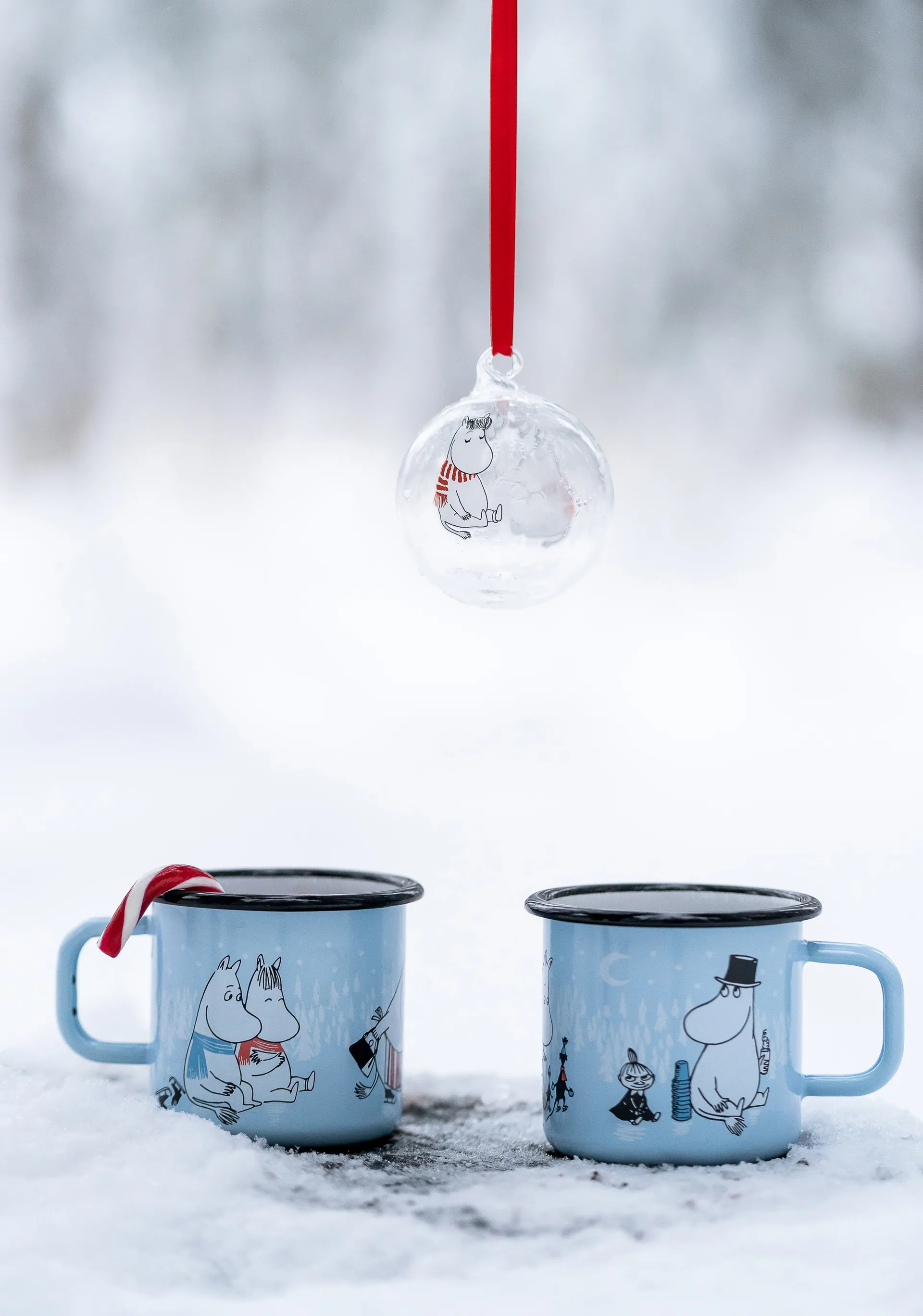 Mumin Weihnachtskugel Ø7cm, Snorkmaiden Muurla