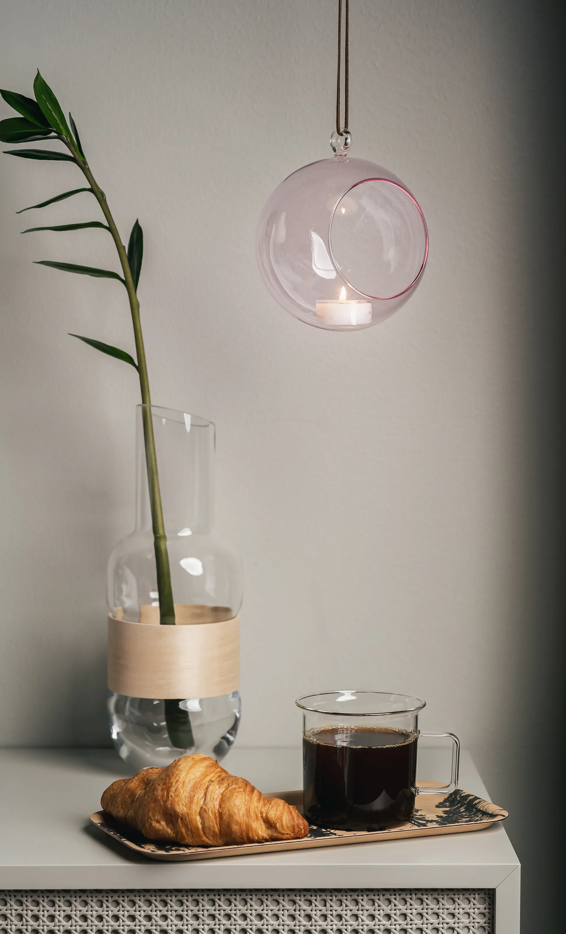 Muurla Dekorationskugel Ø12cm, Rosa Muurla