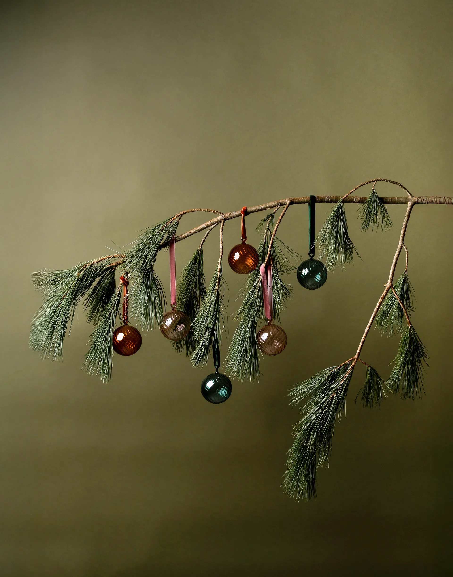 Muurla Weihnachtskugel Ø6 cm, Rose Muurla