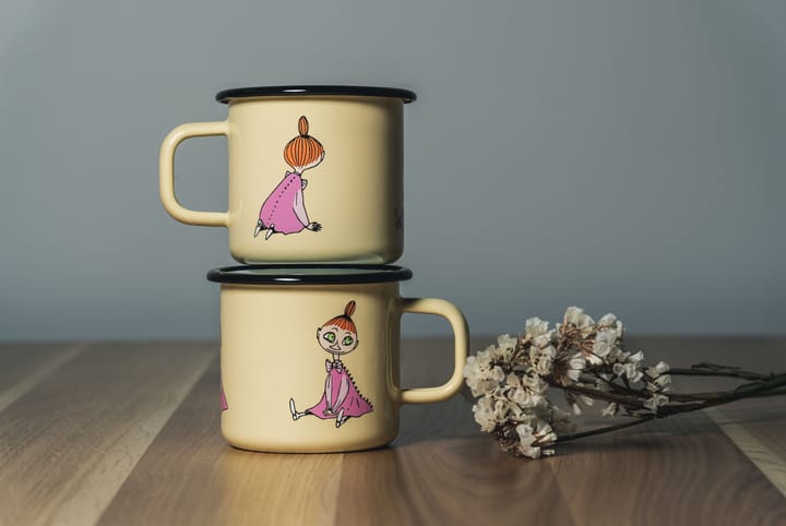 Mymble Retro Emaillebecher 37 cl, Yellow Muurla
