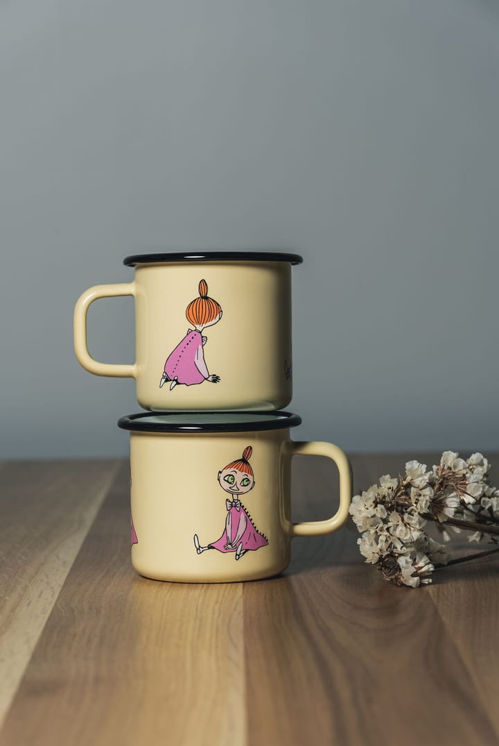 Mymble Retro Emaillebecher 37 cl, Yellow Muurla