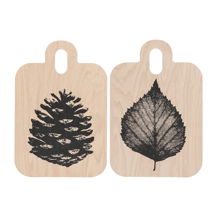 Nordic Chop & Serve Tablett 21 x 31cm - The Pine Cone-The Birch Leaf - Muurla