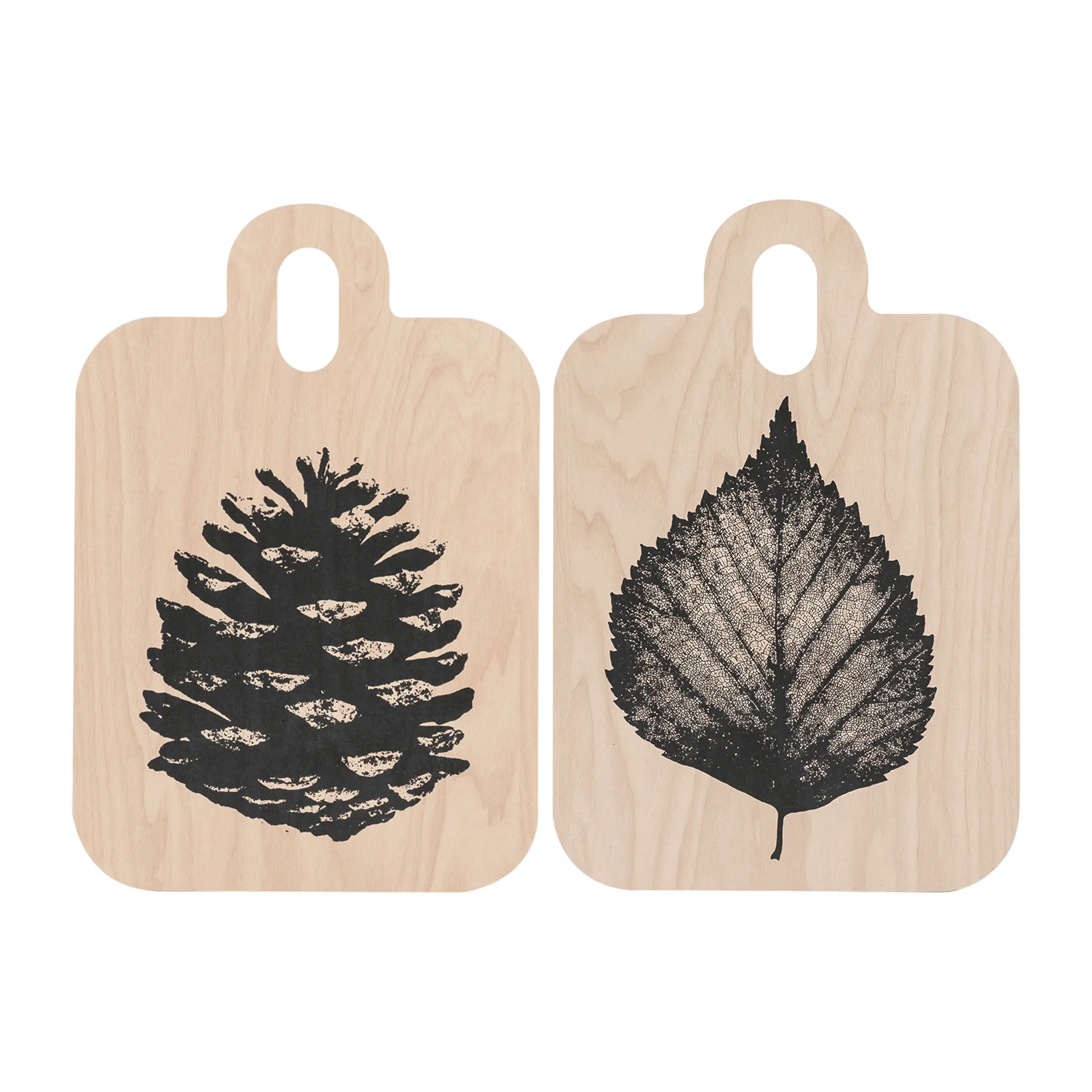 Nordic Chop & Serve Tablett 21 x 31cm, The Pine Cone-The Birch Leaf Muurla