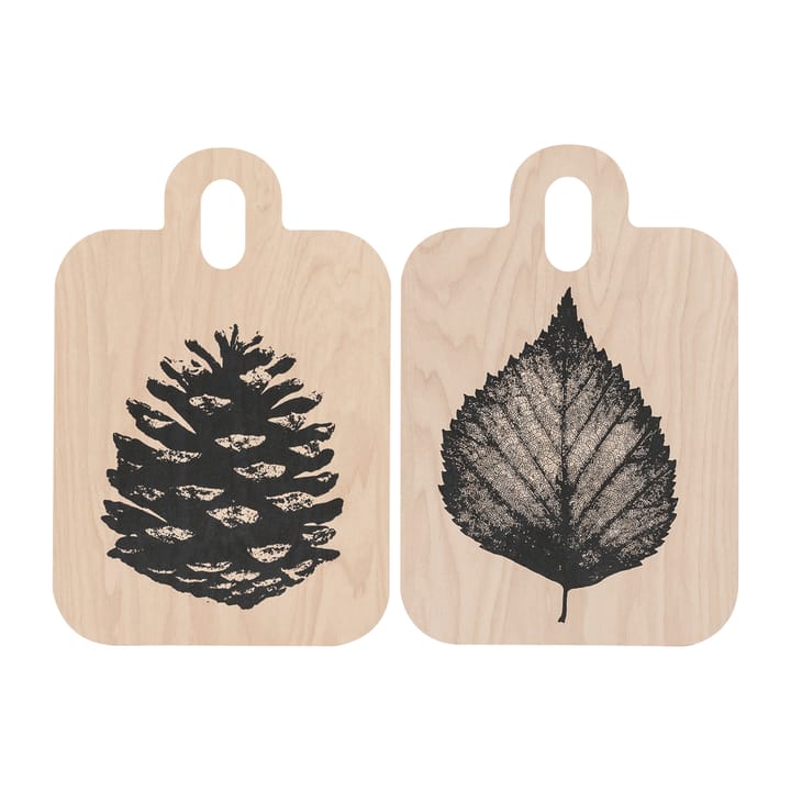 Nordic Chop & Serve Tablett 21 x 31cm, The Pine Cone-The Birch Leaf Muurla