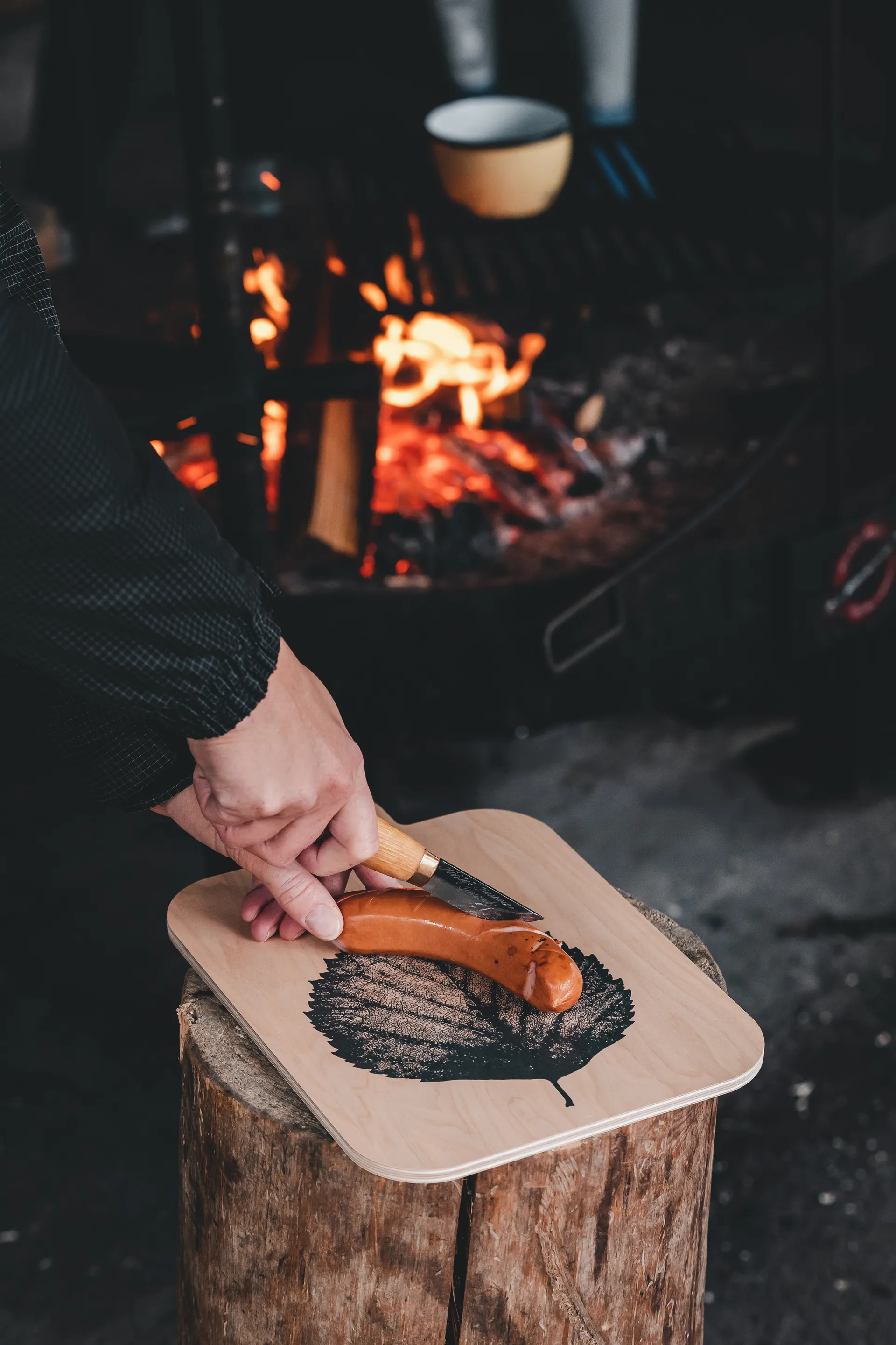 Nordic Chop & Serve Tablett 21 x 31cm, The Pine Cone-The Birch Leaf Muurla