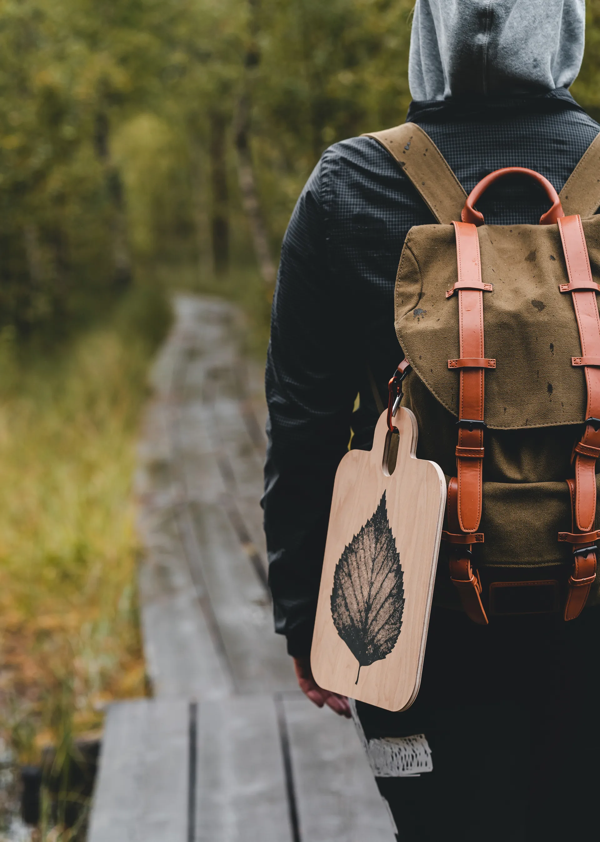 Nordic Chop & Serve Tablett 21 x 31cm, The Pine Cone-The Birch Leaf Muurla