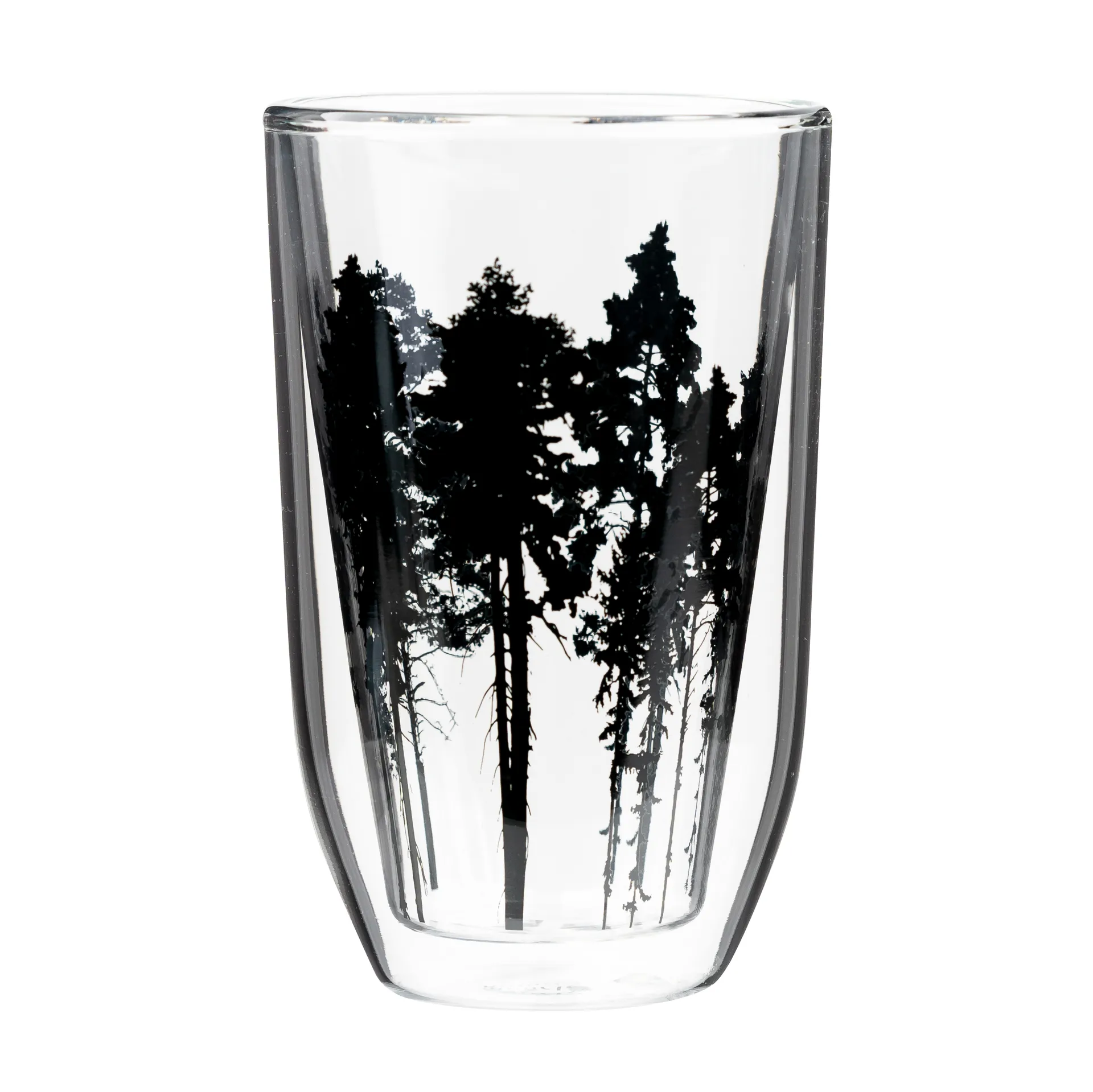 Nordic The Forest hot Glas 30cl, Klar-schwarz Muurla