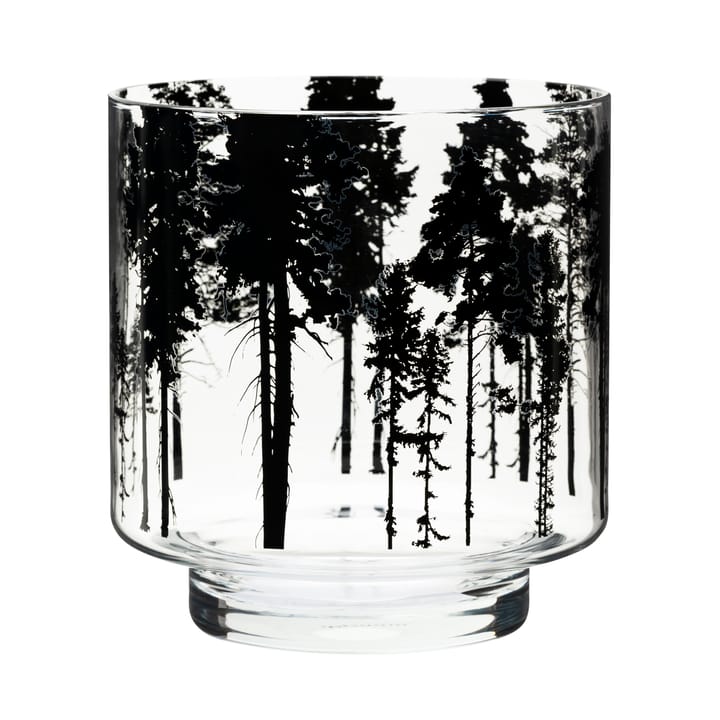 Nordic The Forest Windlicht/Vase 17cm - Klar-schwarz - Muurla