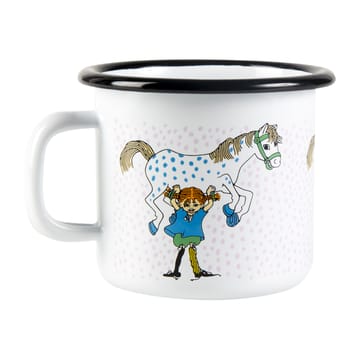 Pippi and the horse Emaillierte Tasse 2,5 dl - White - Muurla