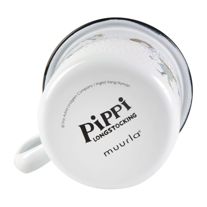 Pippi and the horse Emaillierte Tasse 2,5 dl - White - Muurla