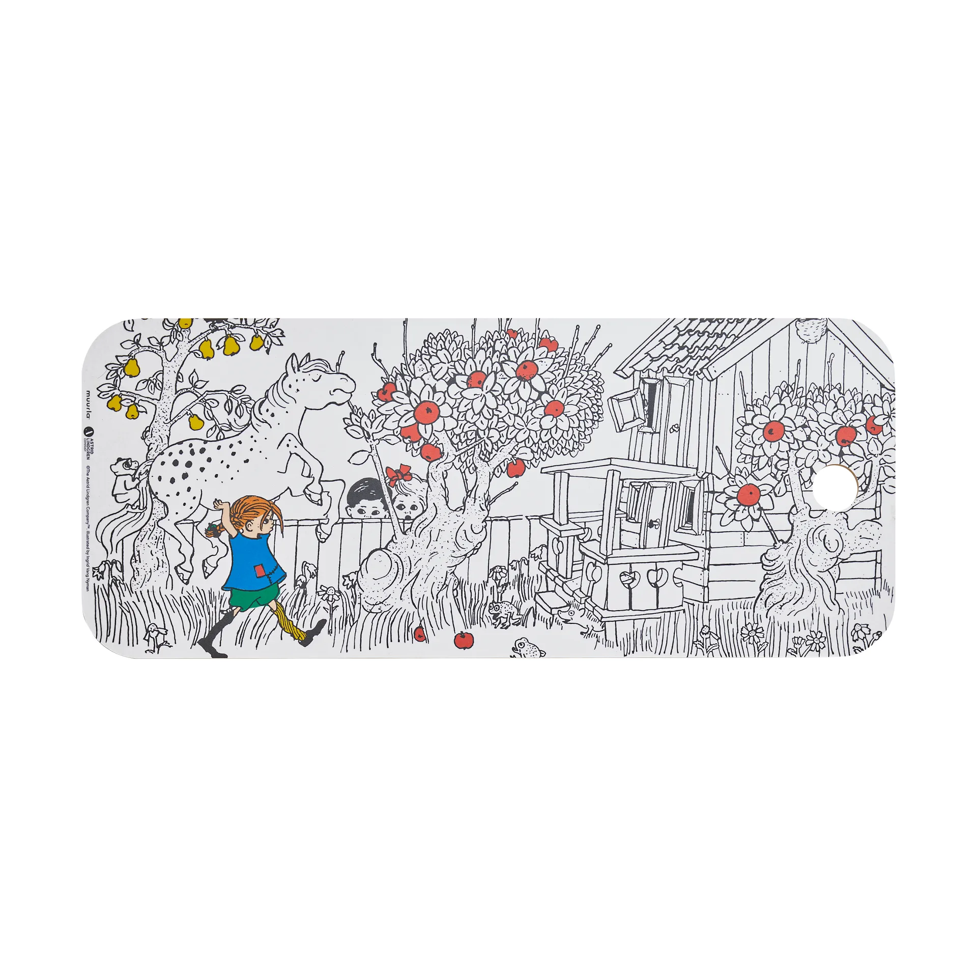 Pippi Chop & Serve Schneidebrett 18x44 cm, The Way Home Muurla